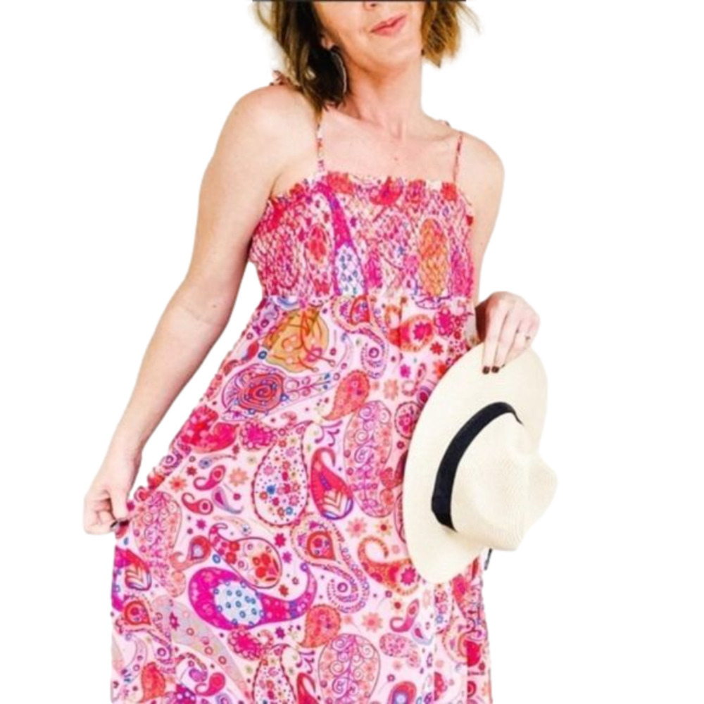 LIBERTY of London Paisley Ruffle Maxi Dress